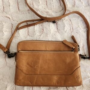 Frye Brown Leather Crossbody Bag
